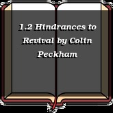 1.2 Hindrances to Revival