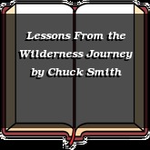 Lessons From the Wilderness Journey