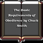 The Basic Requirements of Obedience