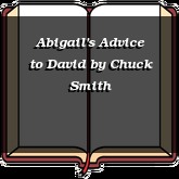 Abigail's Advice to David