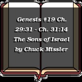 Genesis #19 Ch. 29:31 - Ch. 31:14 The Sons of Israel