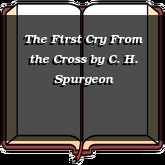 The First Cry From the Cross