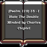 (Psalm 119) 15 - I Hate The Double Minded