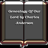 Genealogy Of Our Lord