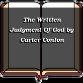 The Written Judgment Of God