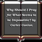 Why Should I Pray for What Seems to be Impossible?