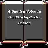 A Sudden Voice In The City