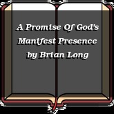 A Promise Of God's Manifest Presence