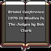 Bristol Conference 1976-16 Studies In The Judges