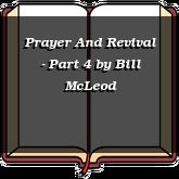 Prayer And Revival - Part 4