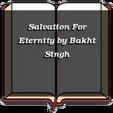 Salvation For Eternity