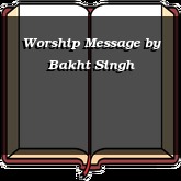 Worship Message