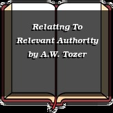 Relating To Relevant Authority