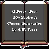 (1 Peter - Part 20): Ye Are A Chosen Generation