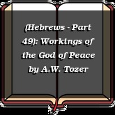 (Hebrews - Part 49): Workings of the God of Peace