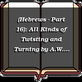 (Hebrews - Part 16): All Kinds of Twisting and Turning