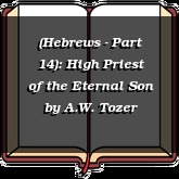 (Hebrews - Part 14): High Priest of the Eternal Son