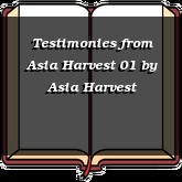Testimonies from Asia Harvest 01