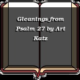 Gleanings from Psalm 27