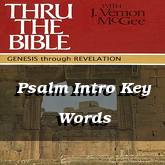 Psalm Intro Key Words