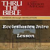 Ecclesiastes Intro Lesson