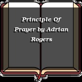 Principle Of Prayer