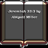 Jeremiah 33:3