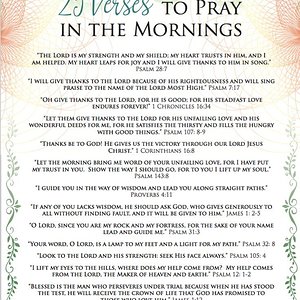 Verses to Pray in the Morning