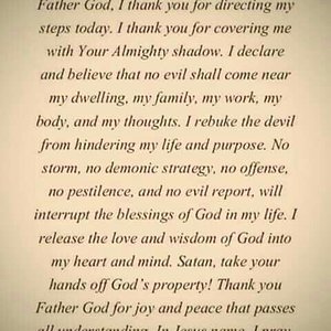 Prayer For Power & Protection