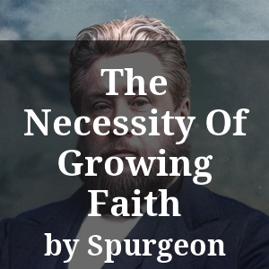 The Necessity Of Growing Faith