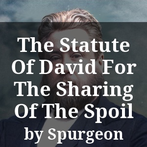 The Statute Of David For The Sharing Of The Spoil