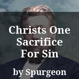 Christs One Sacrifice For Sin