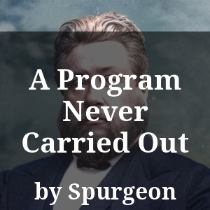 A Program Never Carried Out