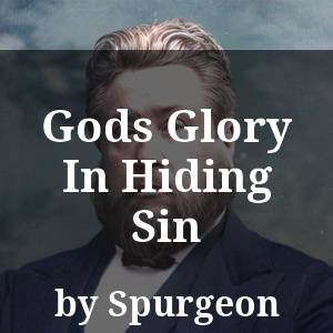 Gods Glory In Hiding Sin