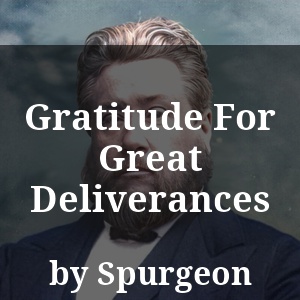 Gratitude For Great Deliverances